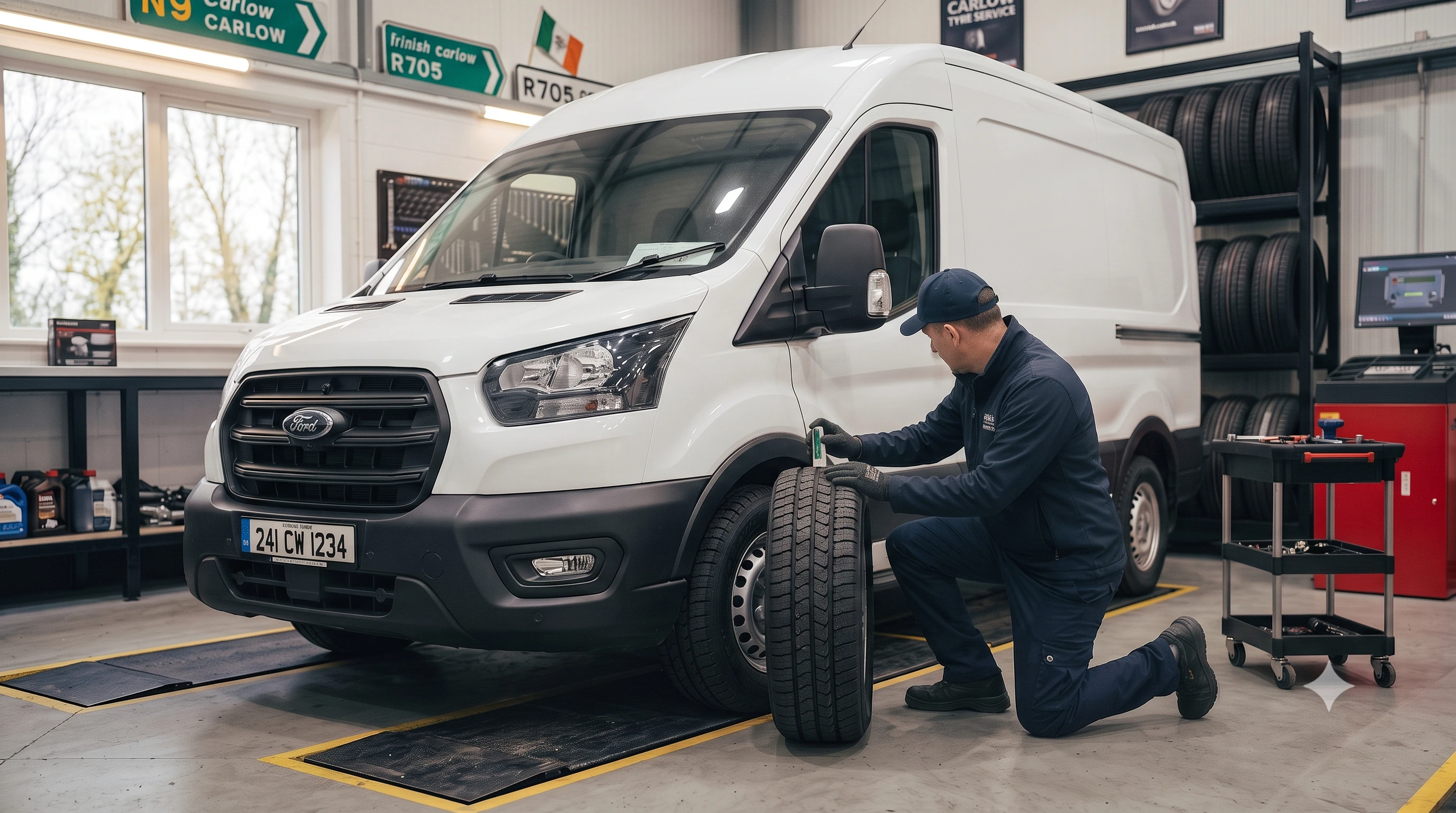 Van tyre card